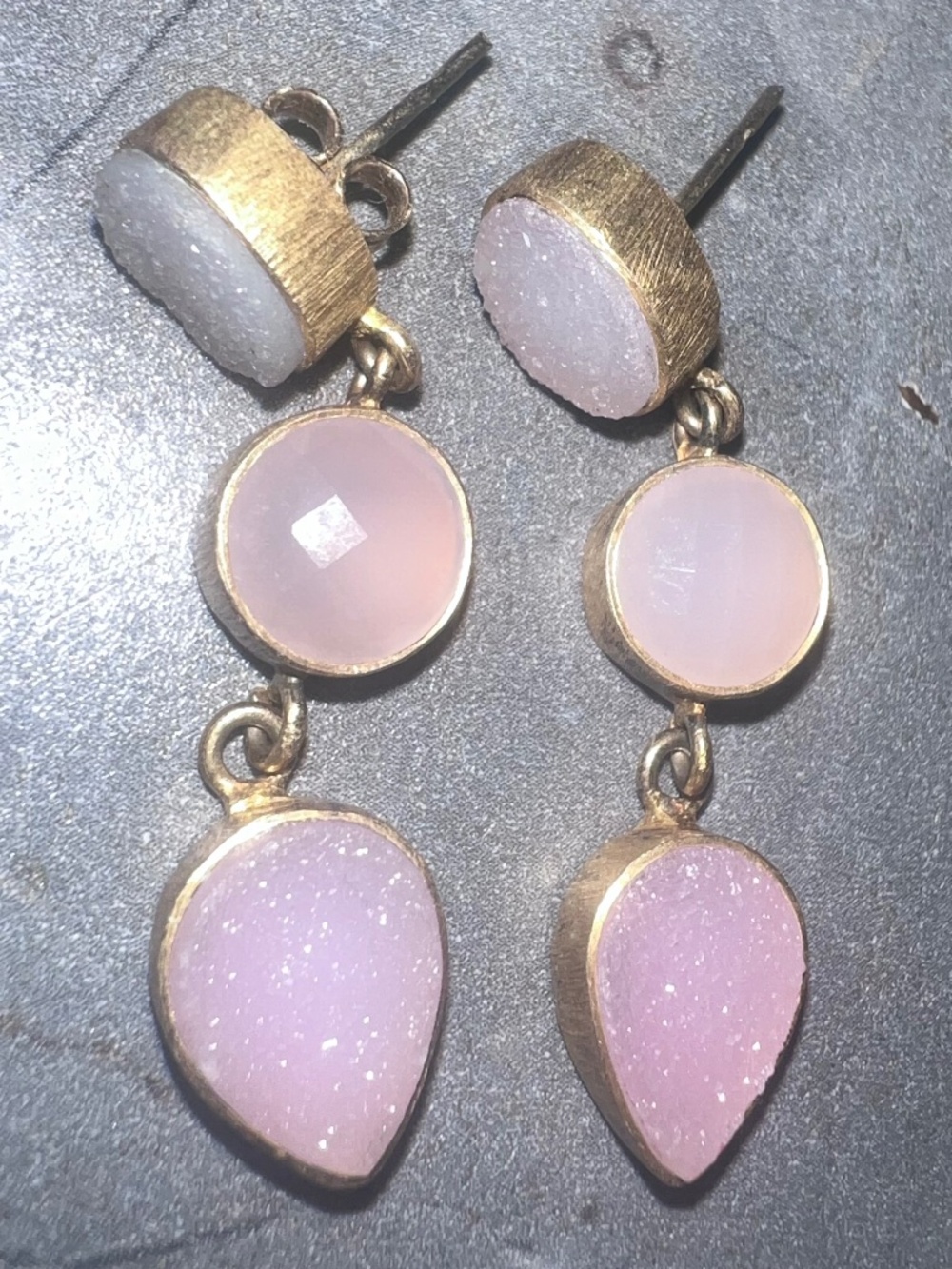Druzy Crystal earings
